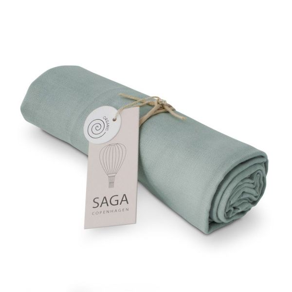 Mulltuch Vidar Dusty Green Grün von Saga Copenhagen