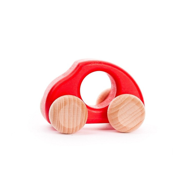 Mini Auto rot aus Holz von Bajo