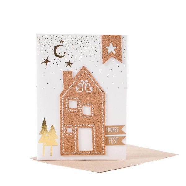 Weihnachtskarte Lebkuchenkarte Haus von Good old friends