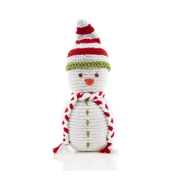 Rassel Schneemann von Pebble-