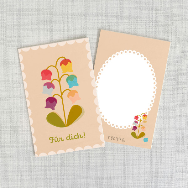 Minicard Für Dich Maiglöckchen von Monimar