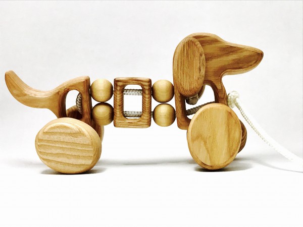 Nachziehtier Hund Holz Bio von Lotes Toys