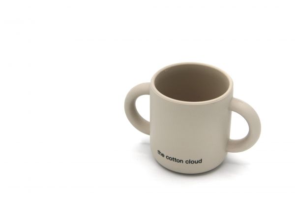 Silikon Trinkbecher Sand beige von The Cotton Cloud