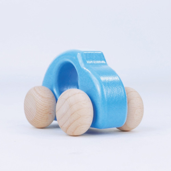 Mini Auto blau aus Holz von Bajo