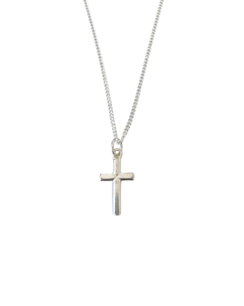 Kette Silber mit Kreuz 3
