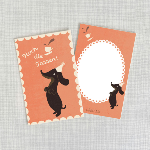 Minicard Hoch die Tassen von Monimari