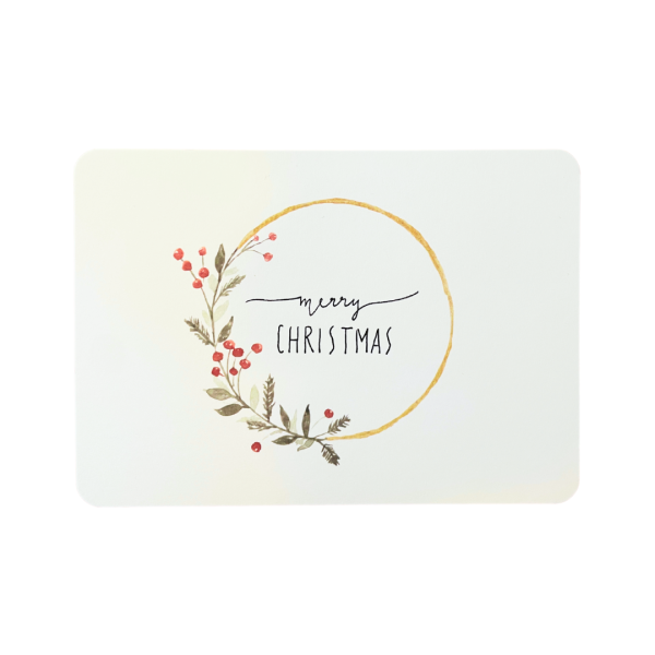 Postkarte Ring Merry Christmas Linda Mundo