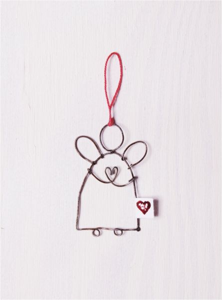 Mini Schutzengel "Herz rot" von Good old friends