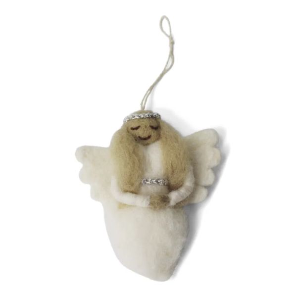 Zarter Engel mit silberner Krone von Gry&Sif