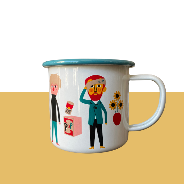 Tasse Becher Emaille "Artist" von OMM Design