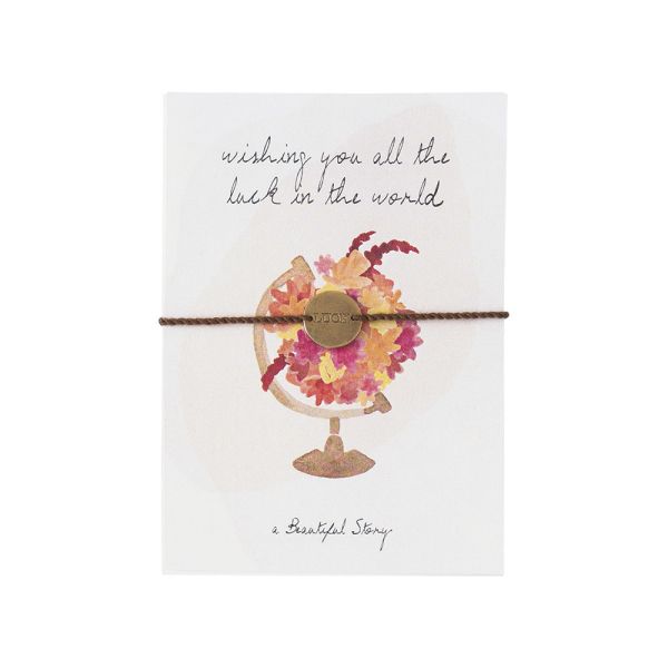 Schmuckpostkarte Armband World von A Beautiful Story