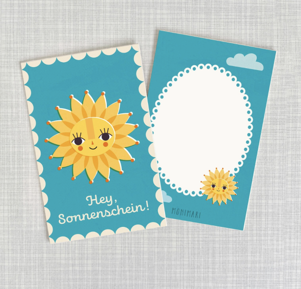 Minicard Hey Sonnenschein von Monimari
