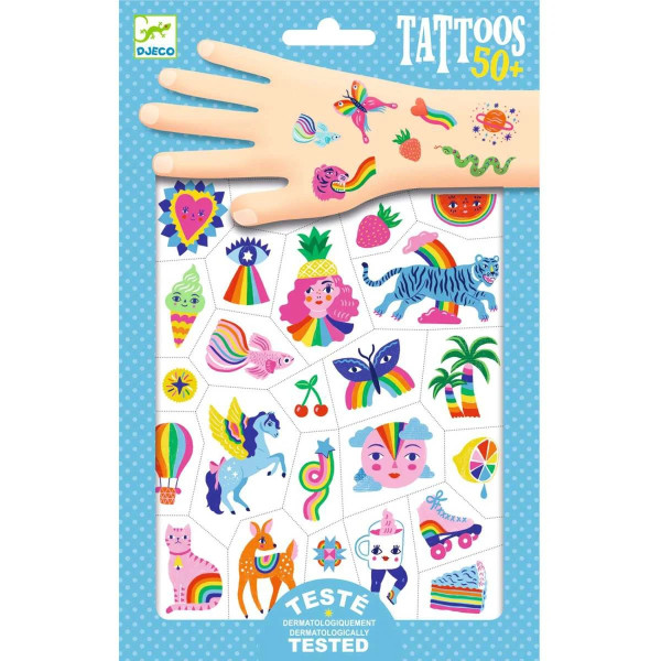 Tattoos Regenbogen von Djeco