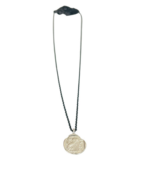 Kette mit Eule Antike Silber von Krinaki