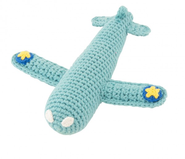 Rassel Flugzeug türkis Global Affairs