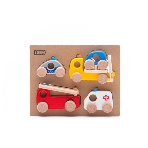 Einsatzfahrzeuge aus Holz von Bajo